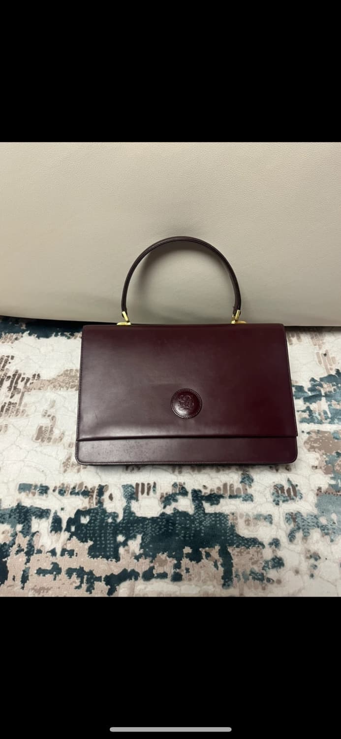 루이까또즈 버건디 가죽 숄더백 상품이미지3