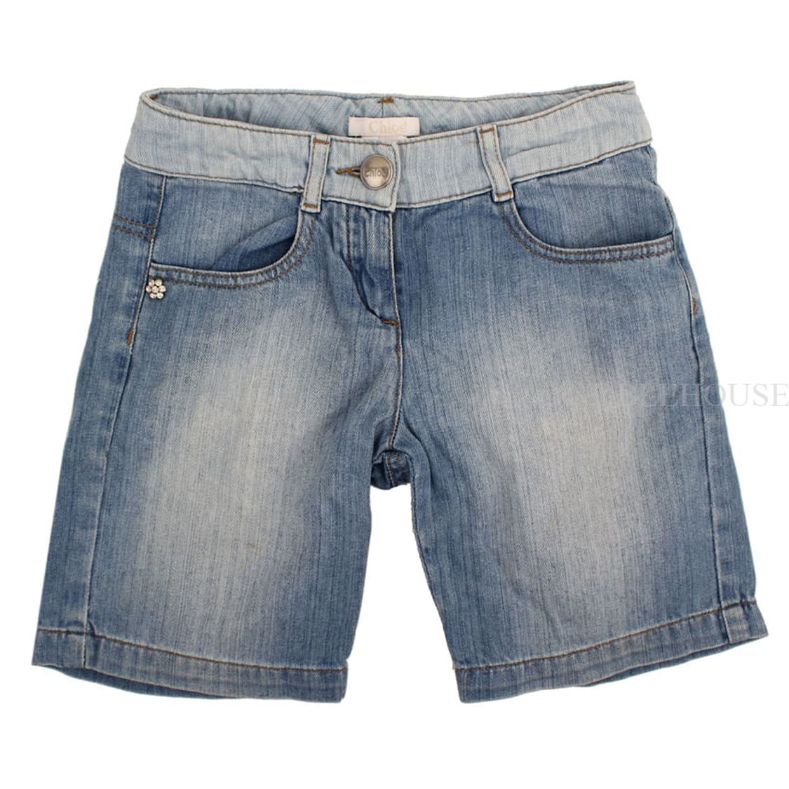 끌로에 데님반바지/버버리/마크 티셔츠 여아용 3종 세트 상품이미지6