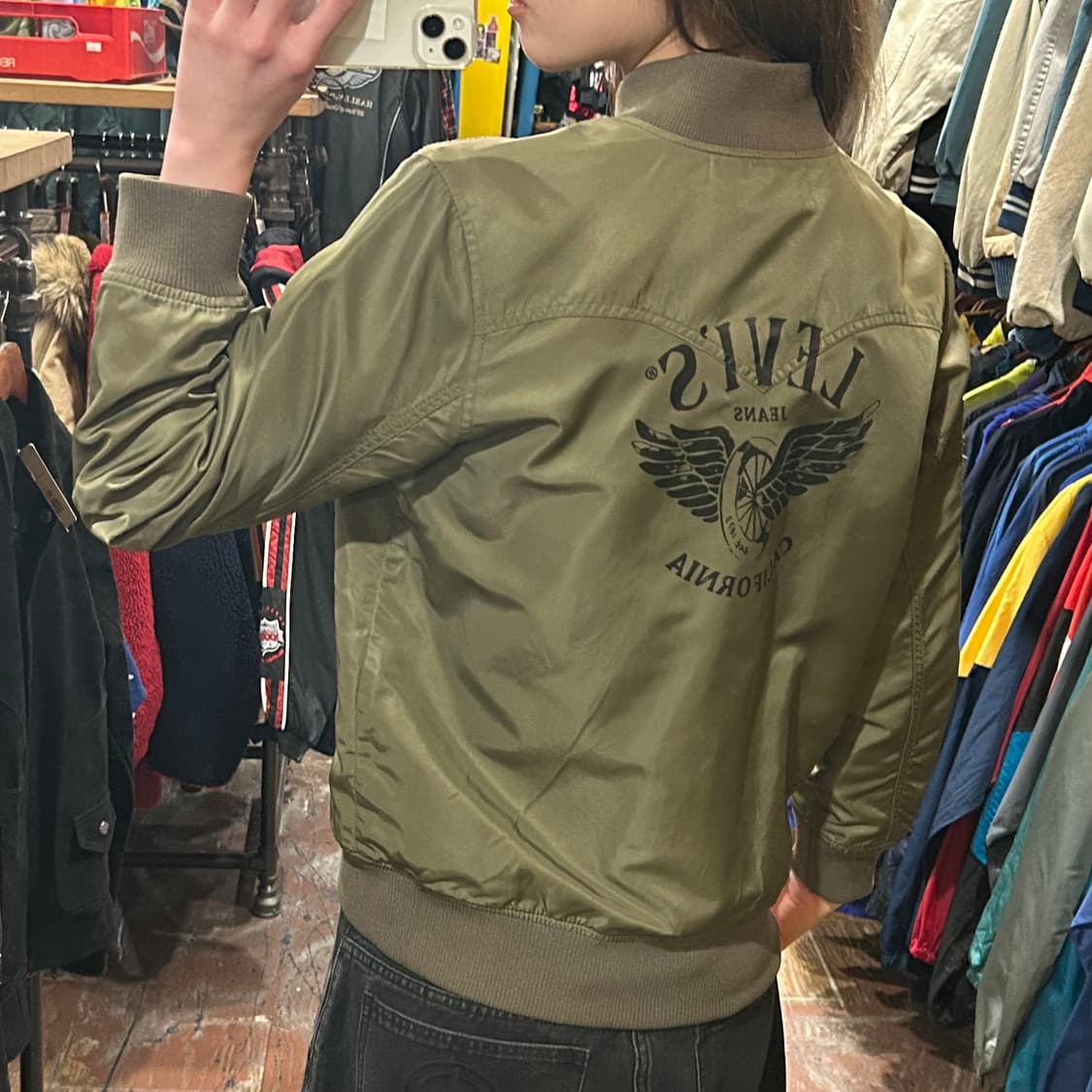 [HI] 리바이스 항공 점퍼 카키 상품이미지5