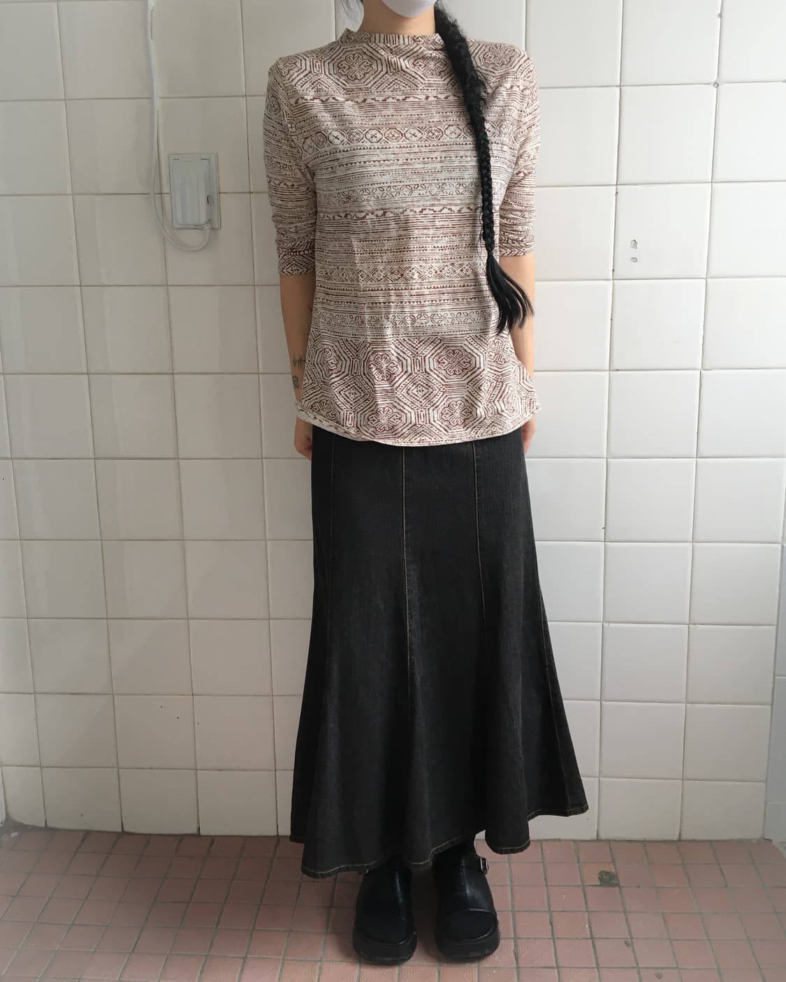 Plantation pattern sleeve 상품이미지6