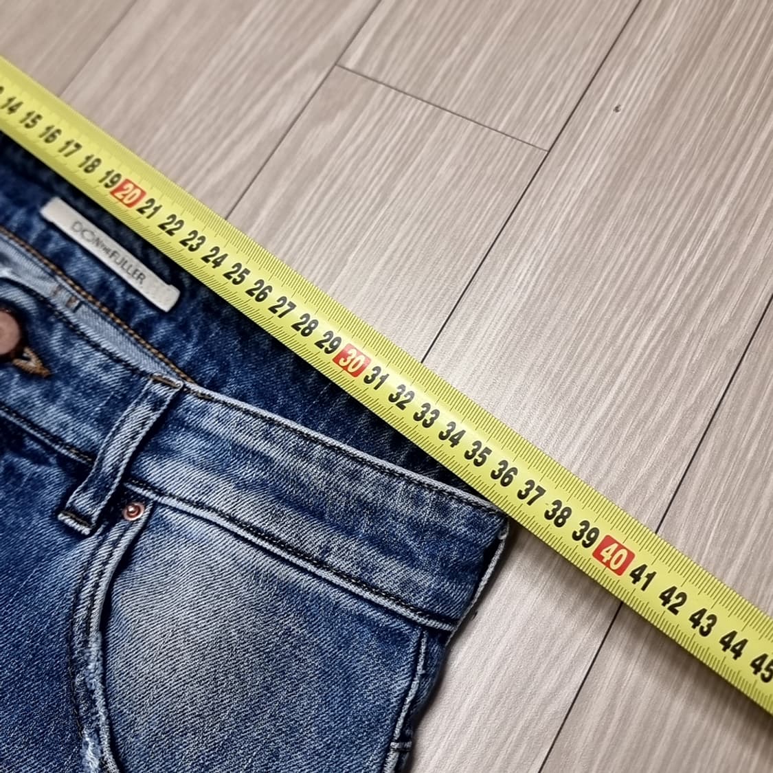 이태리제 돈더풀러 데미지 워싱 패치 청바지(30) 상품이미지5