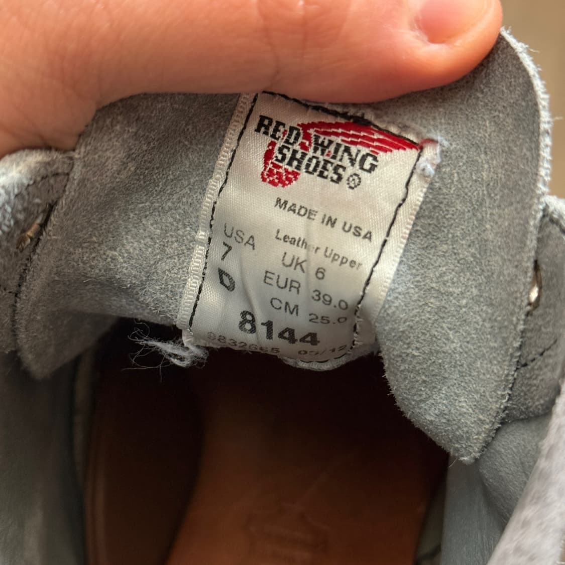 레드윙 블루스카이 8144 MADE IN USA 스웨이드 부츠 워커 7D 상품이미지7