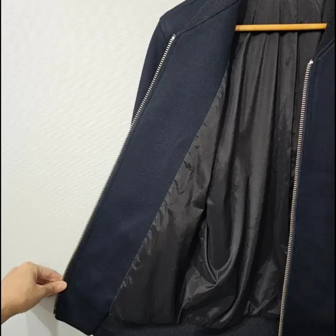 시스템옴므 백프린팅 블루종 자켓 95 상품이미지4