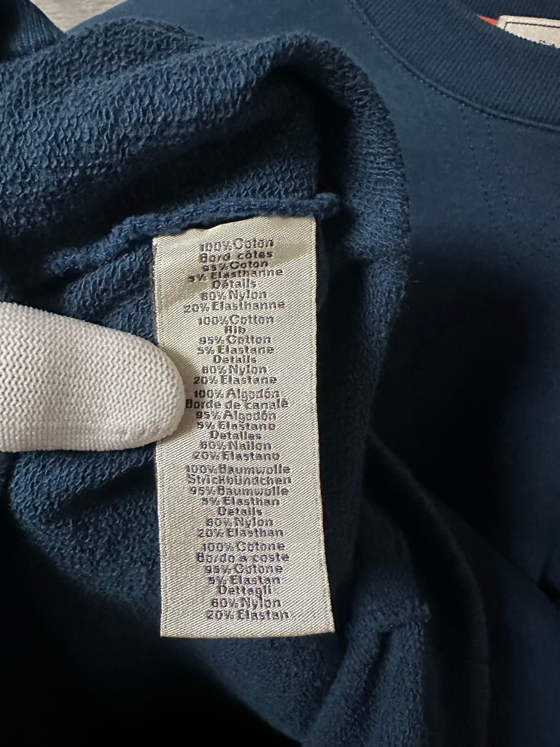 에르메스 코튼 반팔 네이비 (S) 상품이미지4