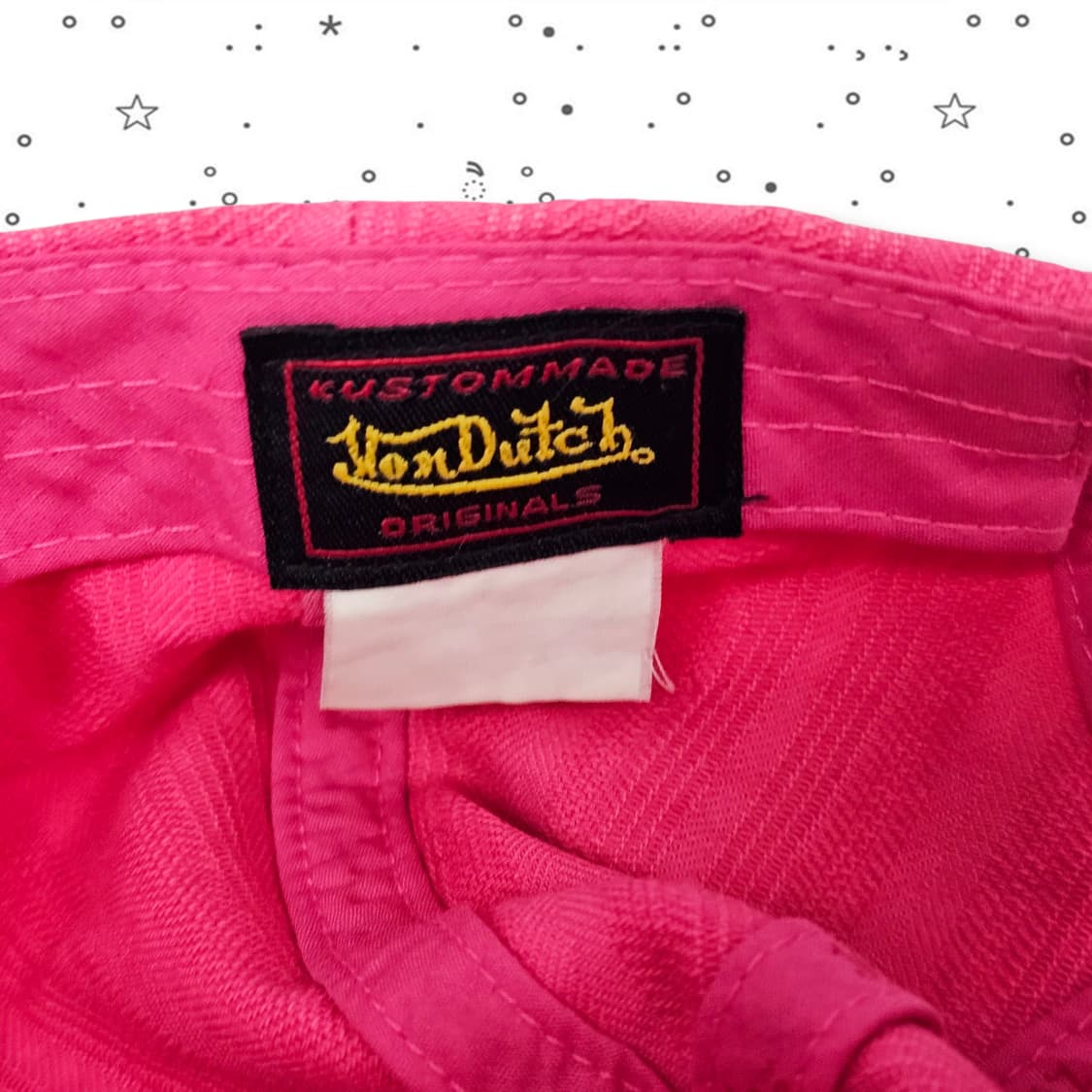  VonDutch 본더치 골지 패치 핫핑크 캡 상품이미지6