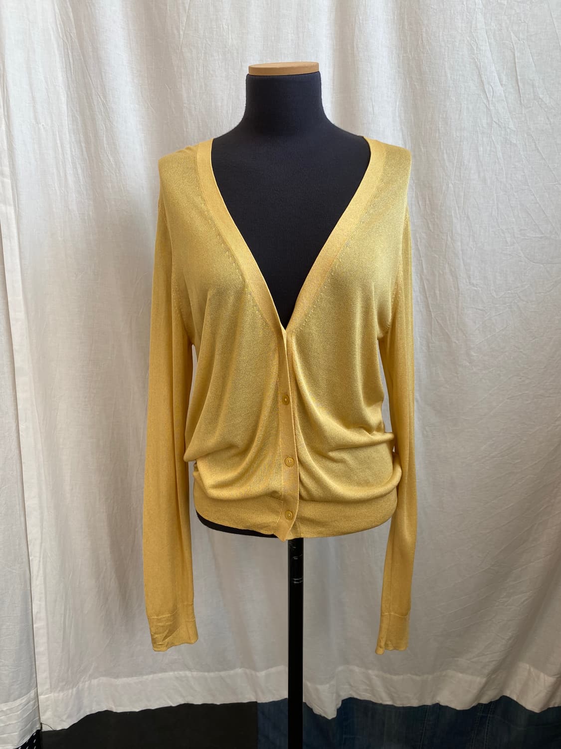 UNIQLO 옐로우 베이직 가디건(XL) 상품이미지1