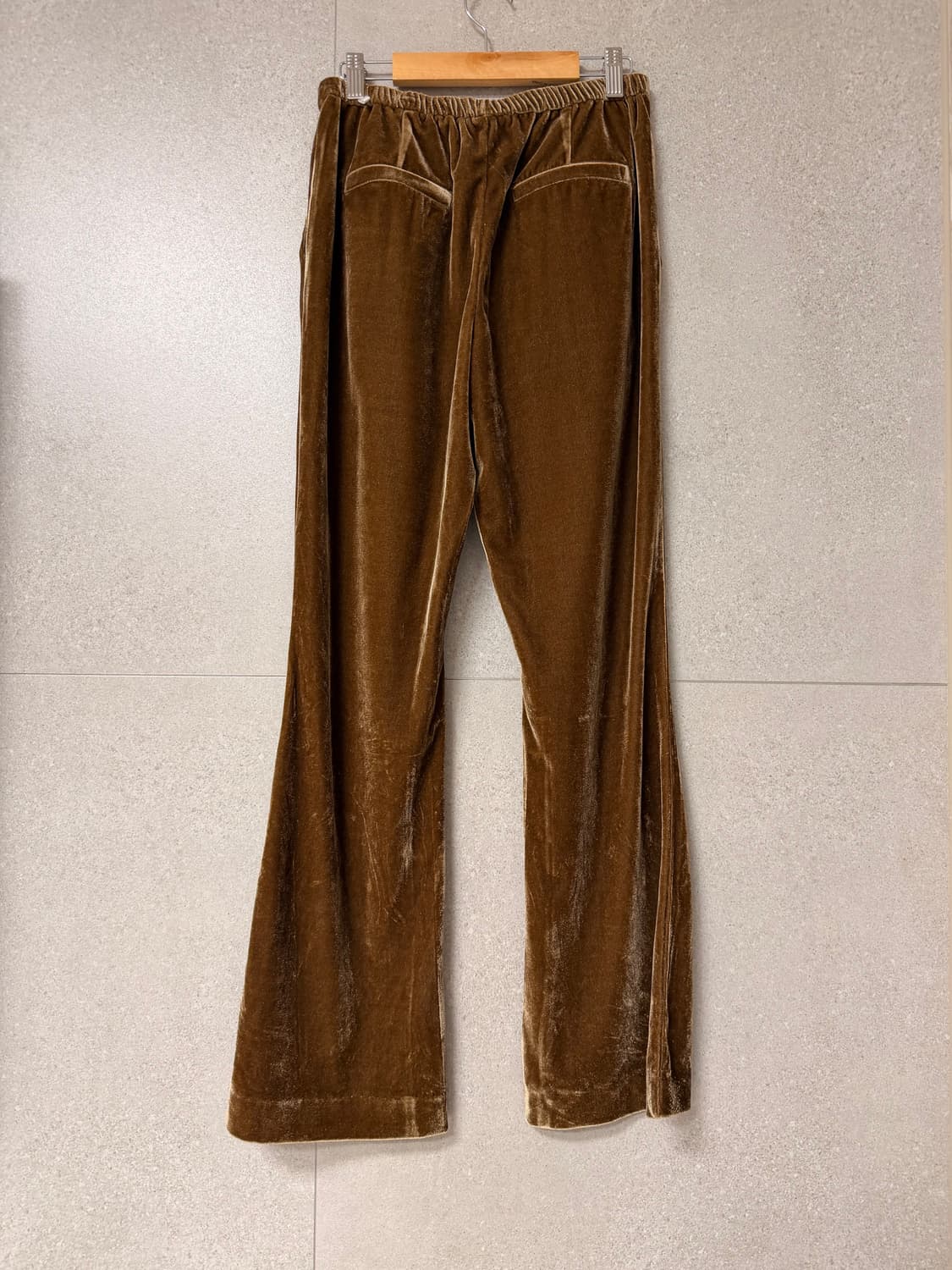 벨벳 부츠컷 바지 브라운 여자 상품이미지4