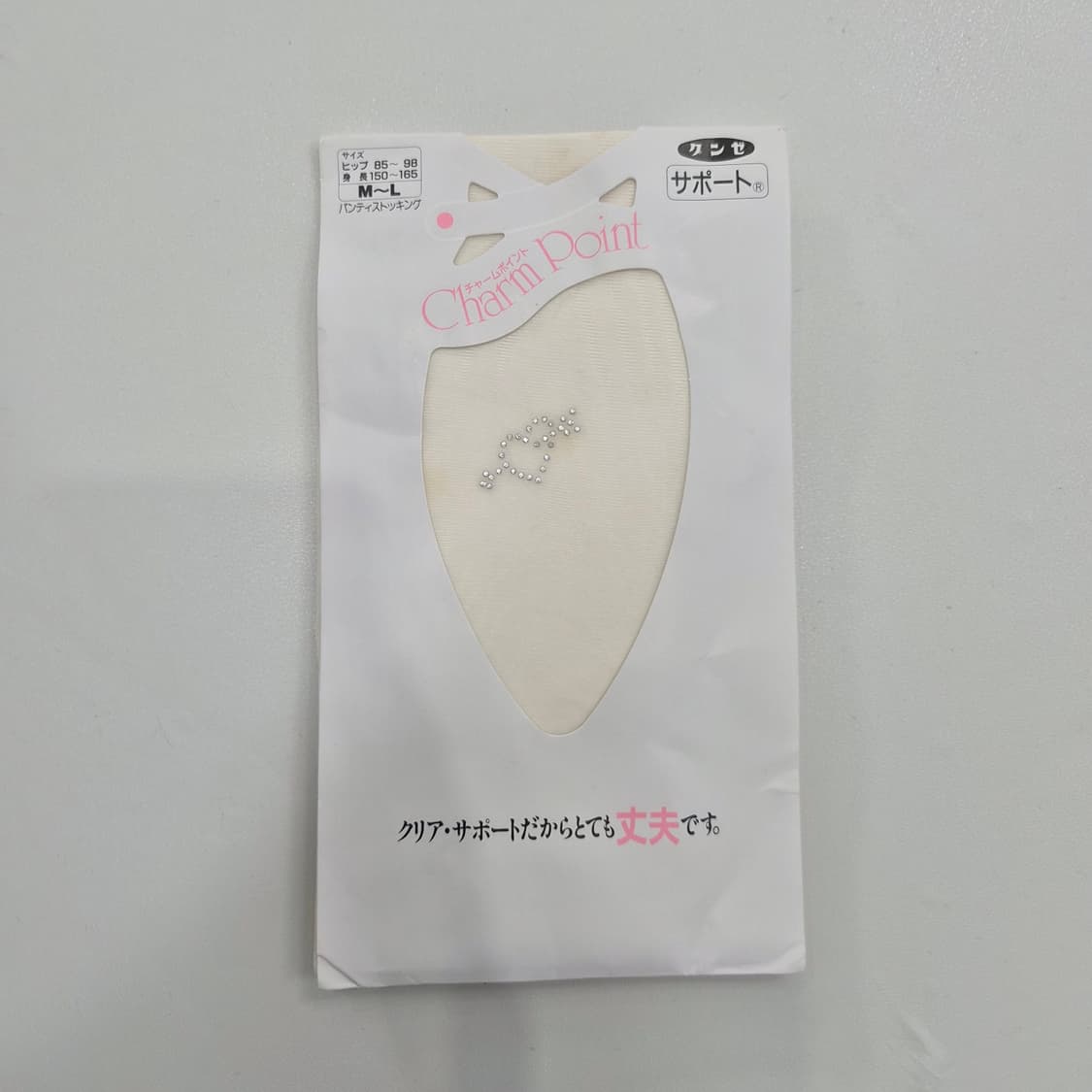 아이보리 큐피트 자수 포인트 팬티스타킹 상품이미지1