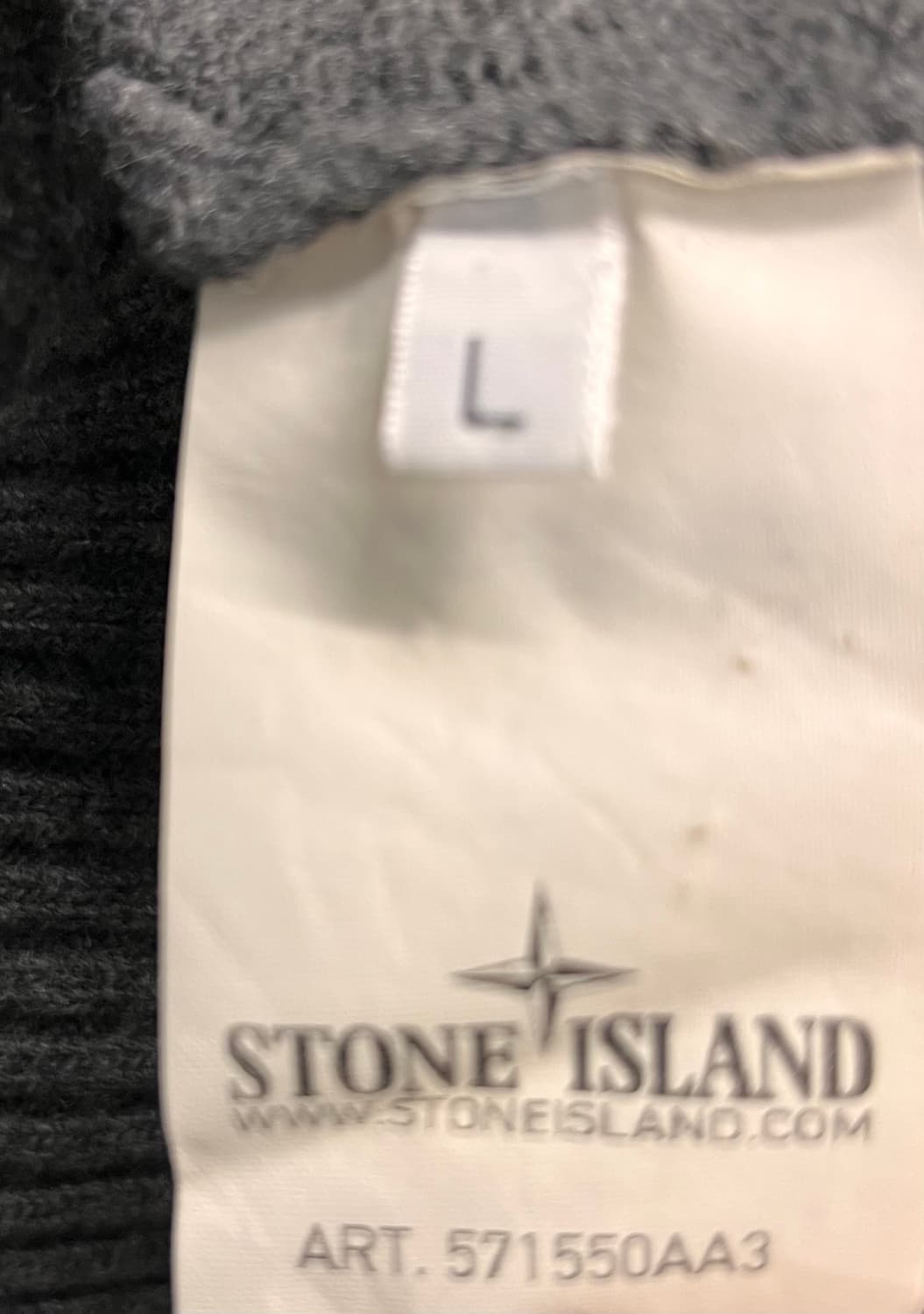 스톤아일랜드 울 니트 스웨터 L 그레이 상품이미지4