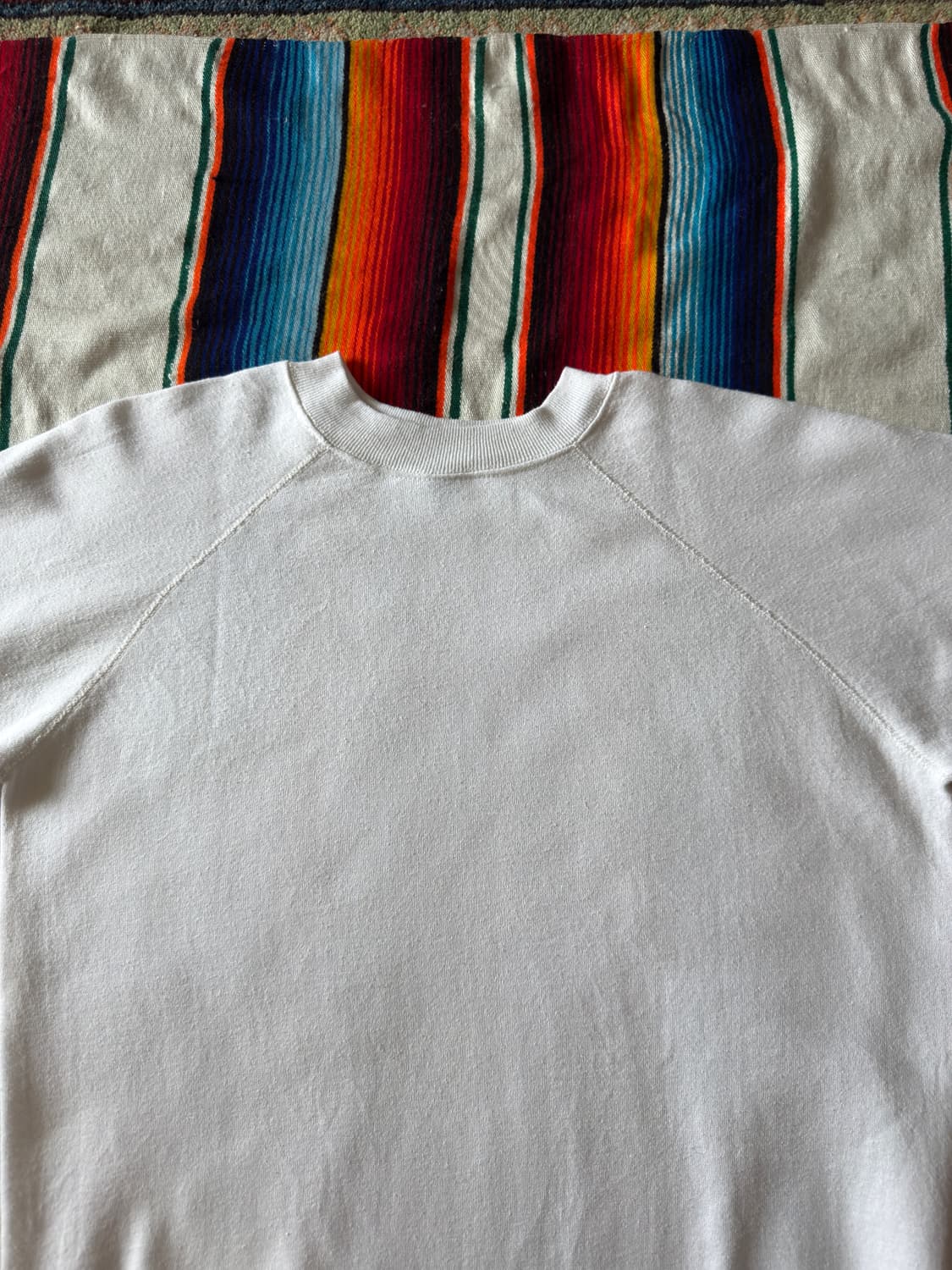 80's USA PANNILL plain White Sweatshirt 상품이미지5