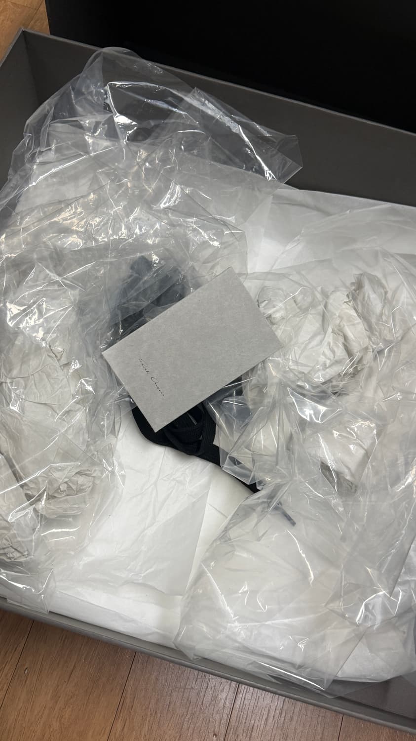 [42, 1회착] 릭오웬스 메가지오바스켓 런웨이 젠테발 밑창보강 블랙펄 상품이미지7