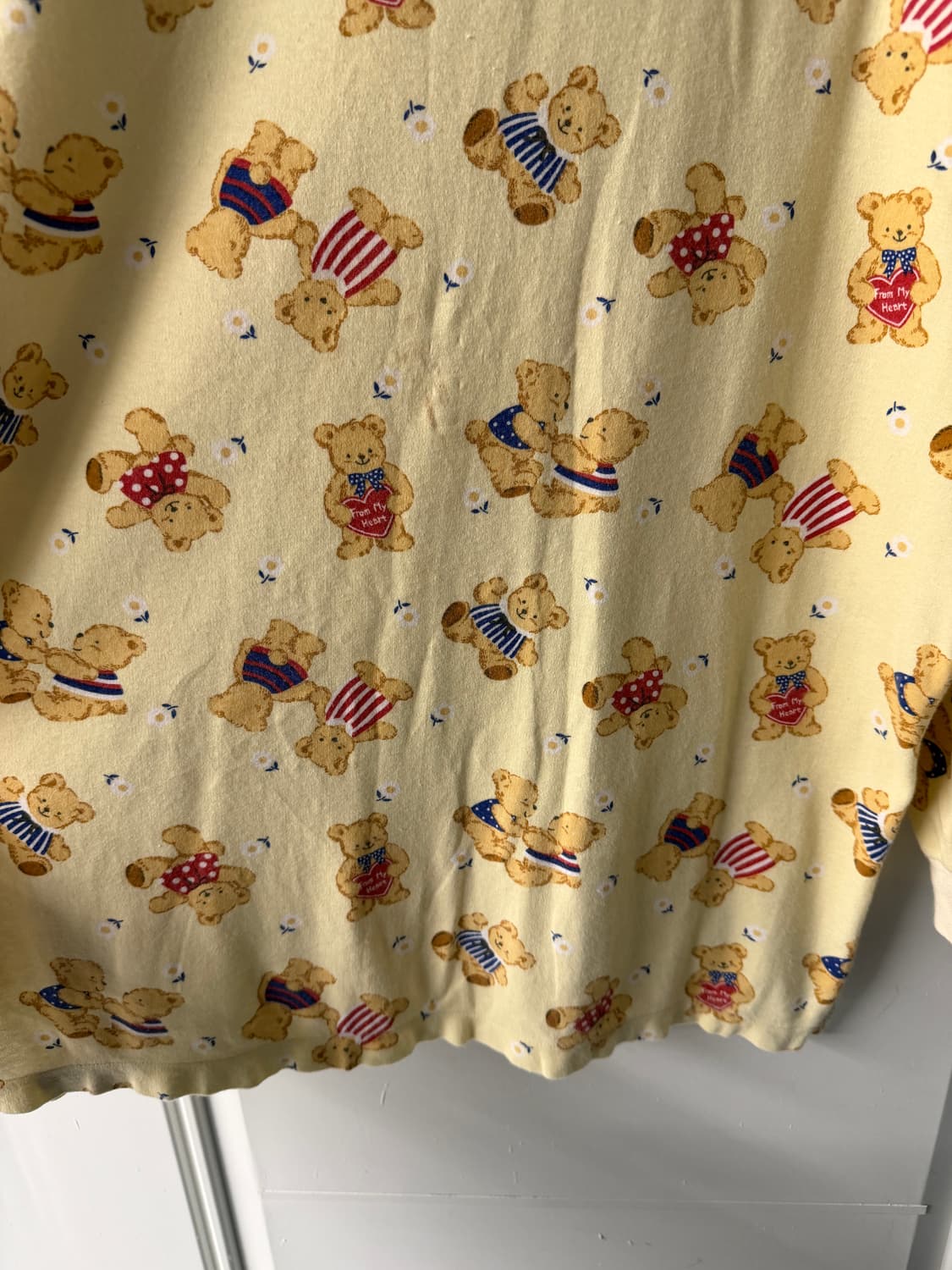 일본빈티지 엘로우 베어 롱슬리브 상품이미지10