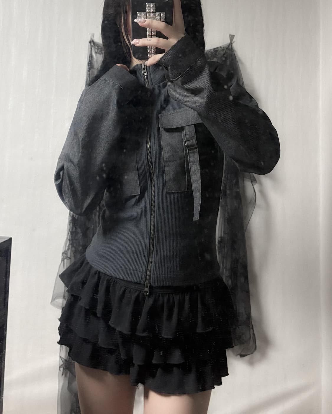 y2k 카고 포인트 집업 상품이미지3