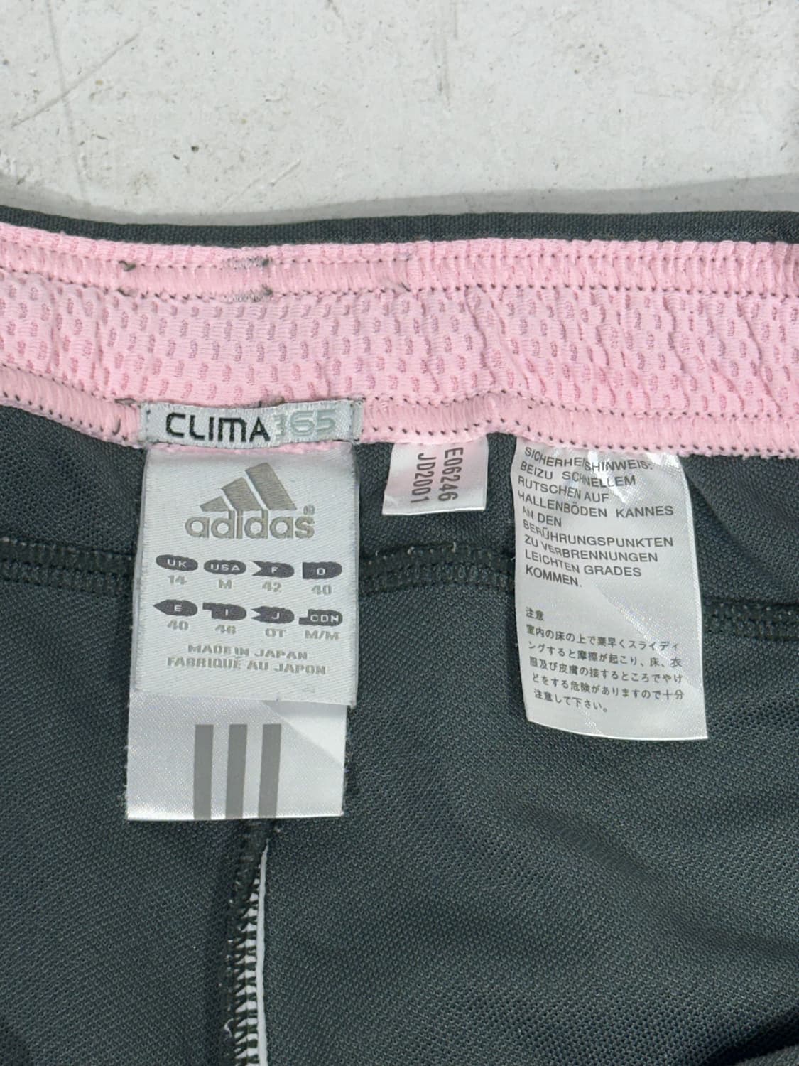 아디다스 차콜 대대장 핑크 삼선 와이드 추리닝 바지  상품이미지7