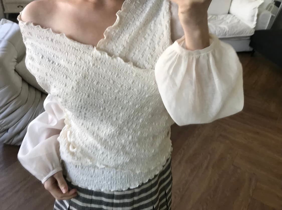 Vintage wrap blouse 상품이미지4