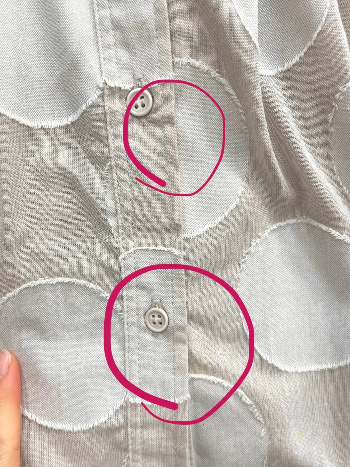 Big polka oversize shirts 상품이미지8