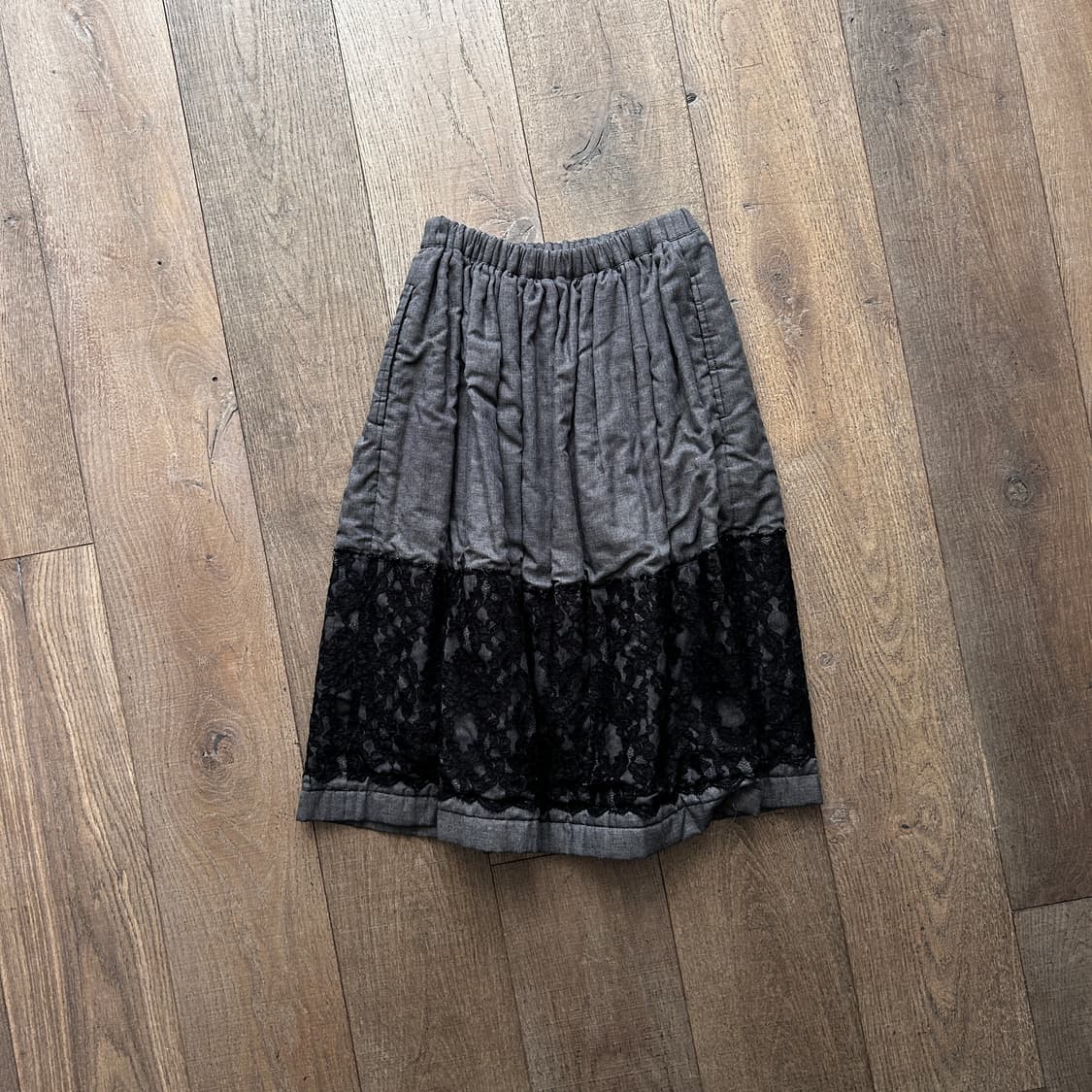 Floral Lace Padded Skirt 상품이미지1