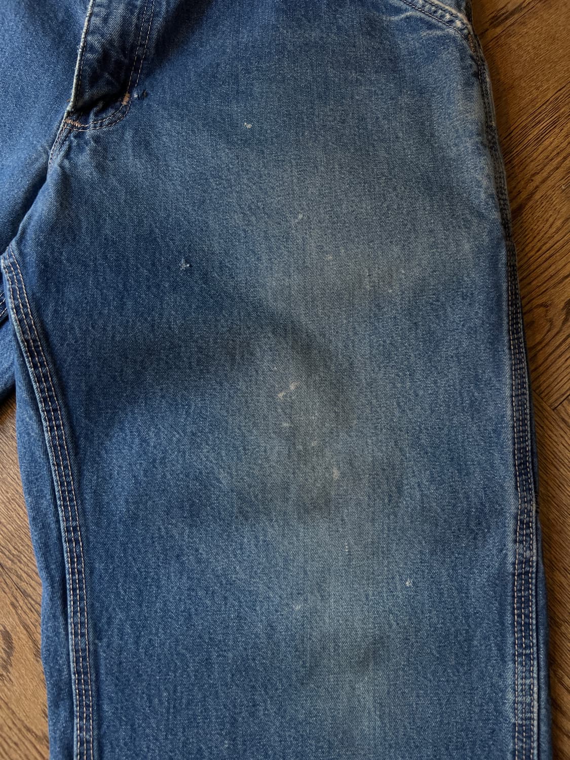 [32]칼하트FR USA 빈티지 페인팅 싱글니 카펜터 워크 데님 팬츠 상품이미지5