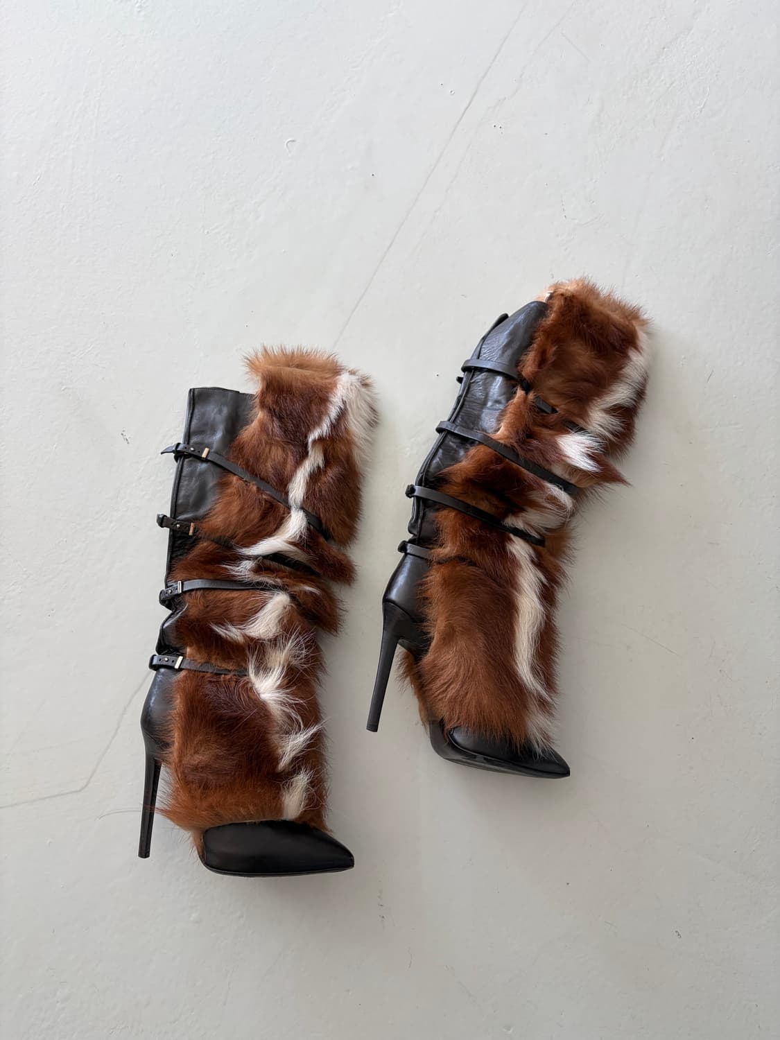 빈티지 퍼 부츠 상품이미지1