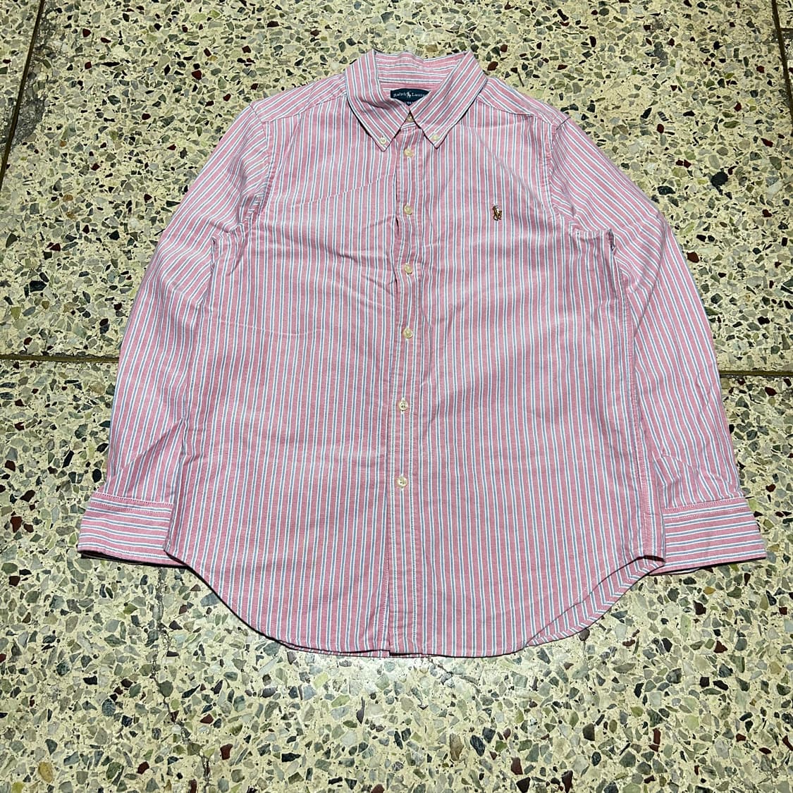 폴로 랄프로렌(POLO RalphLauren)핑크 스트라이프 셔츠 상품이미지1