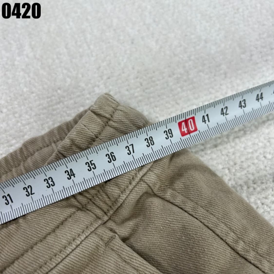 스노우피크 베이지색 면바지 조거팬츠 m 상품이미지4