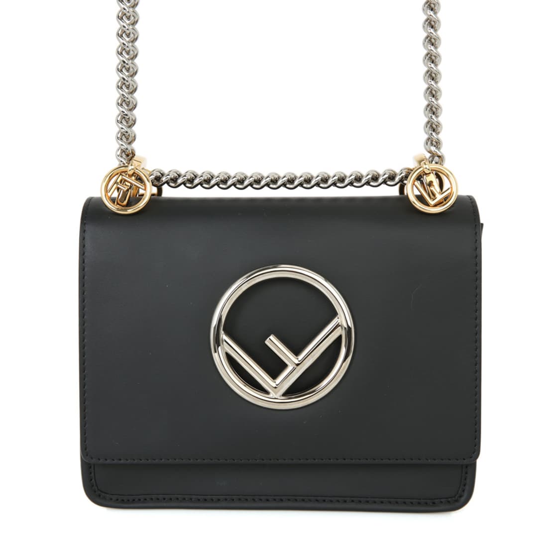 펜디 칸아이 체인 숄더백 스몰 크로스백 8BT286 블랙 상품이미지6
