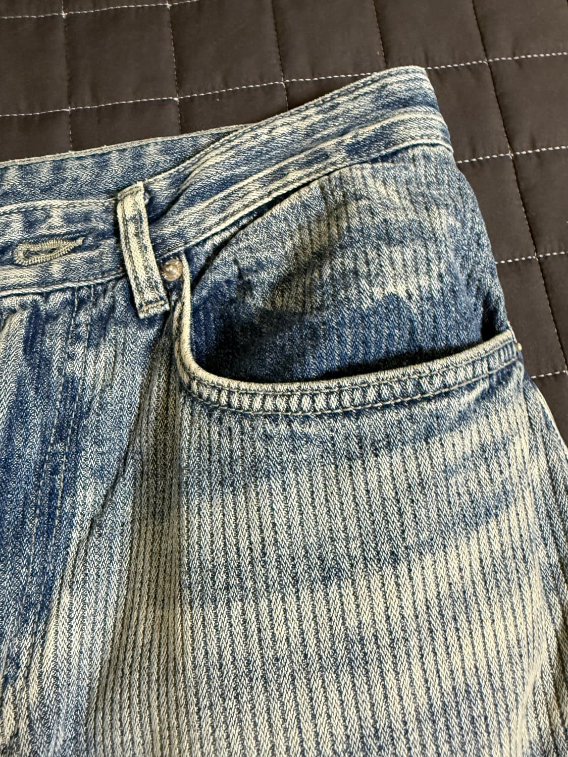 벨리에 트루 와이드 데님 팬츠 - 라이트 웨일 인디고 30/30 상품이미지4