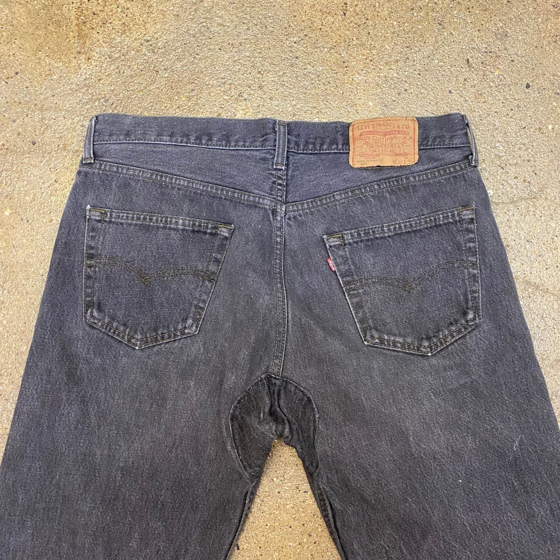 80s Made in USA 리바이스 501 흑청 데님 상품이미지4