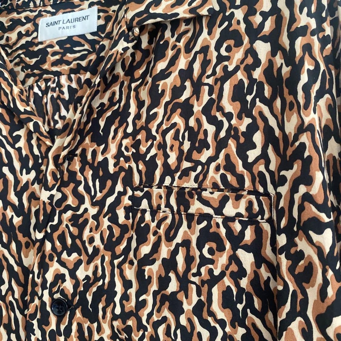 [강동원님 착용] 생로랑 21ss 레오파드 셔츠 상품이미지8