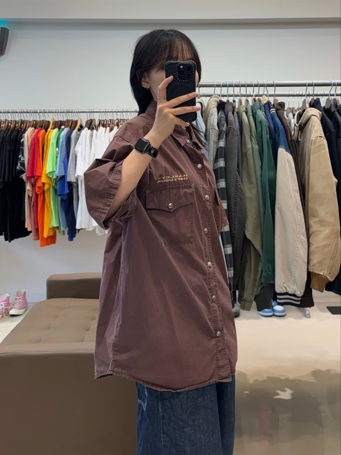 할리데이비슨 오버사이즈 빈티지 반팔 셔츠 상품이미지9