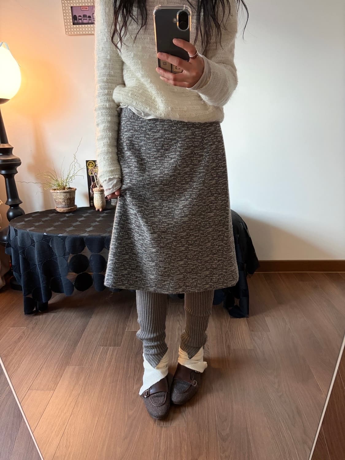 hairy midi skirt 상품이미지2