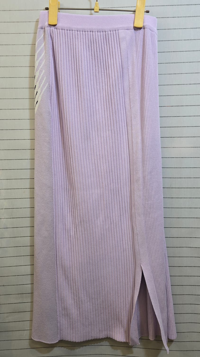 라벤더시스템  니트 롱 스커트 트임 스커트 상품이미지8