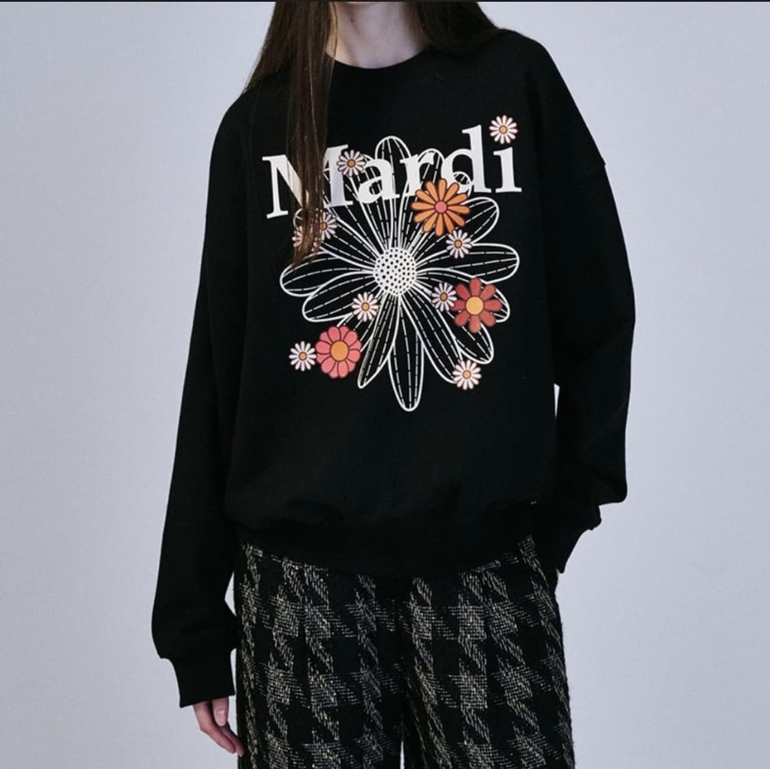 메르디마크르디 플라워 스웻 셔츠 사이즈 F 상품이미지5