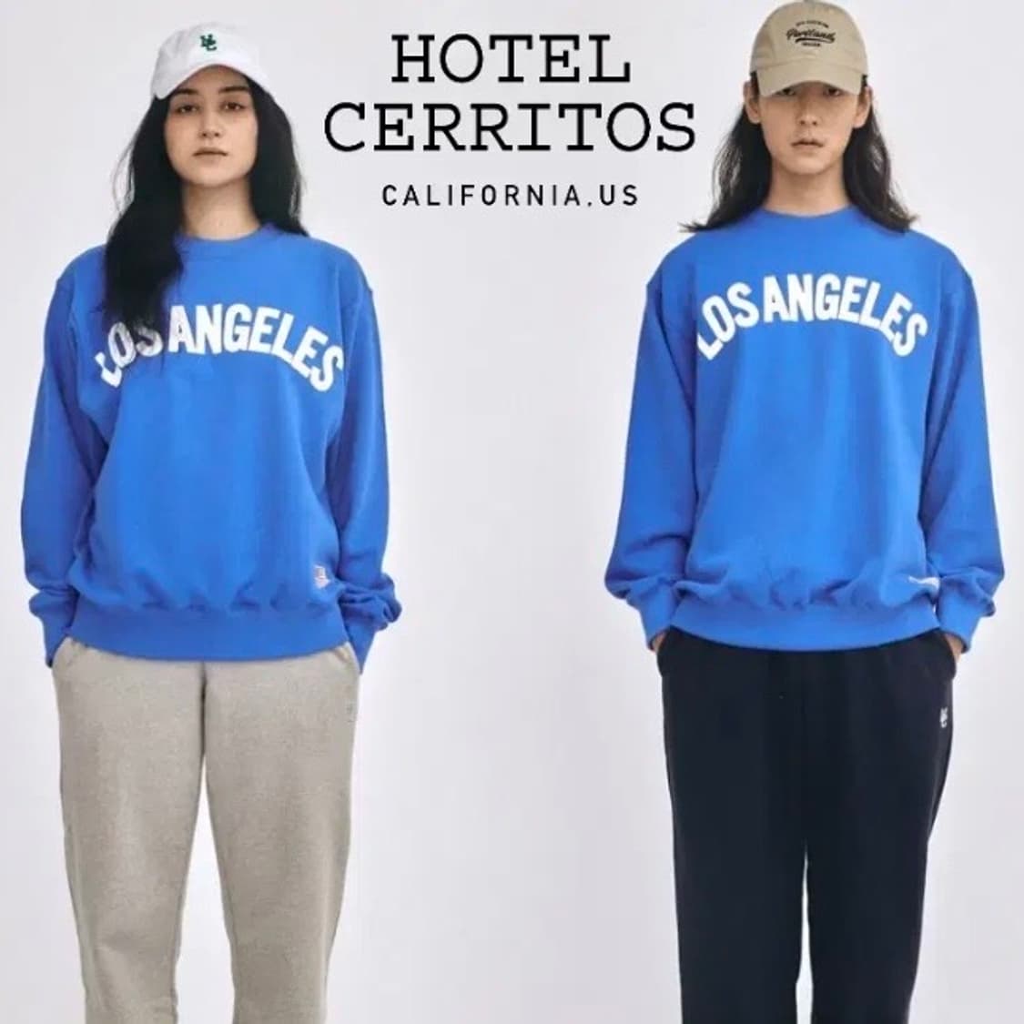 [정품] 호텔세리토스 로스앤젤레스 오버핏 맨투맨 2사이즈(새제품) 상품이미지1