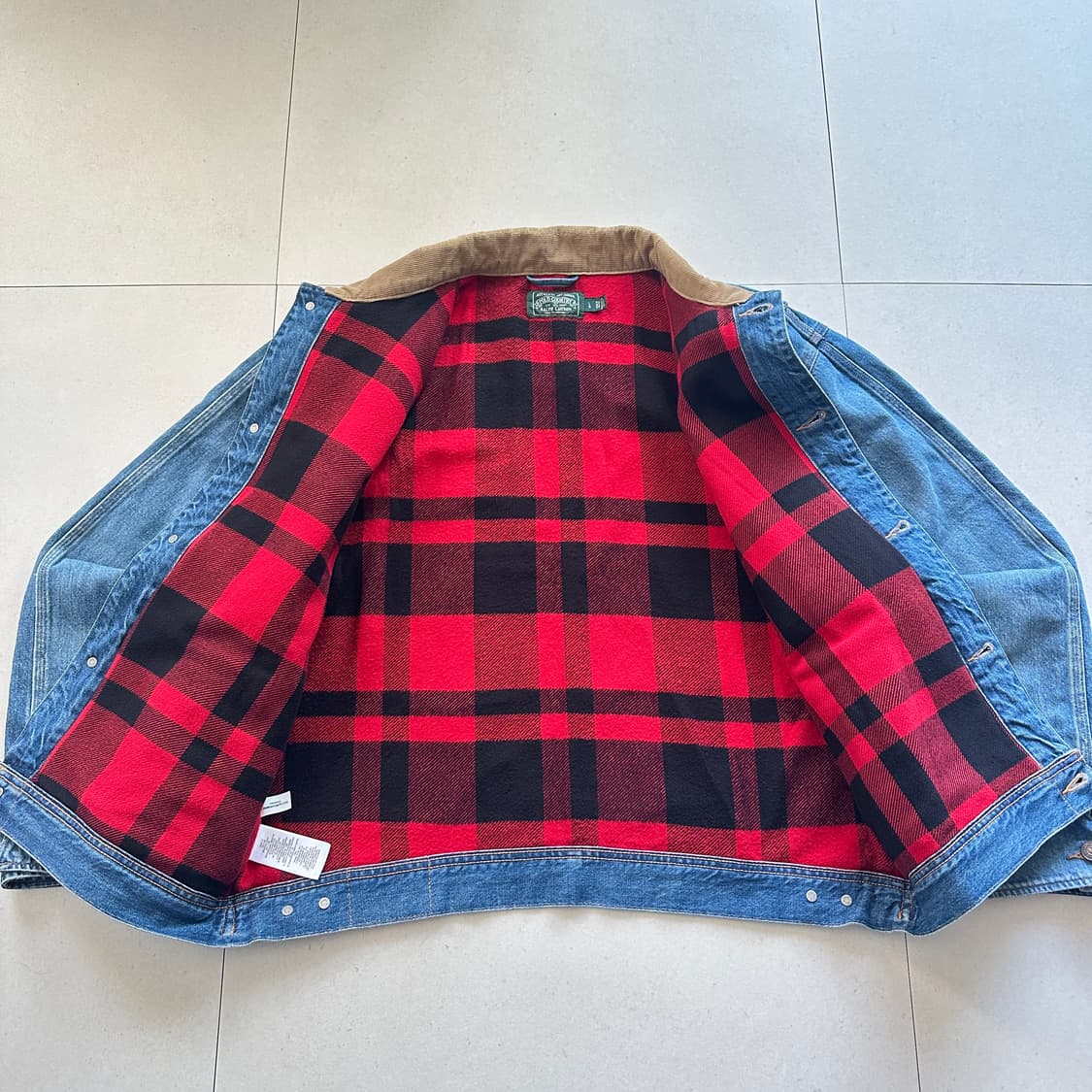 폴로 컨트리 데님 덩가리 트러커 플란넬 안감 QR인증 상품이미지4