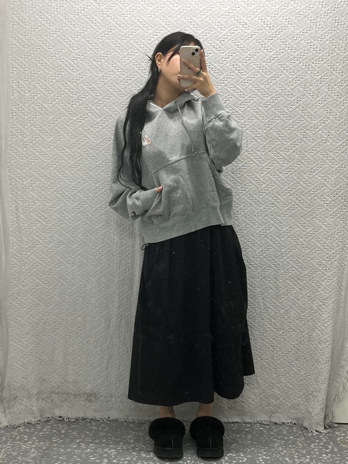 나이키 베어 패치 풀오버 기모 후드티 M C06477 상품이미지2