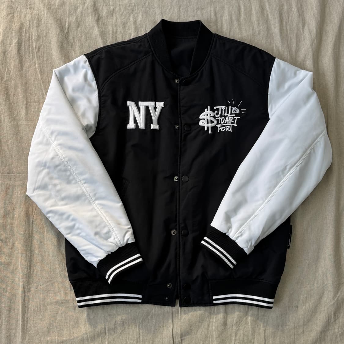 질스튜어트 x 리치리치 리버시블 봄버 자켓 M(100) 상품이미지2