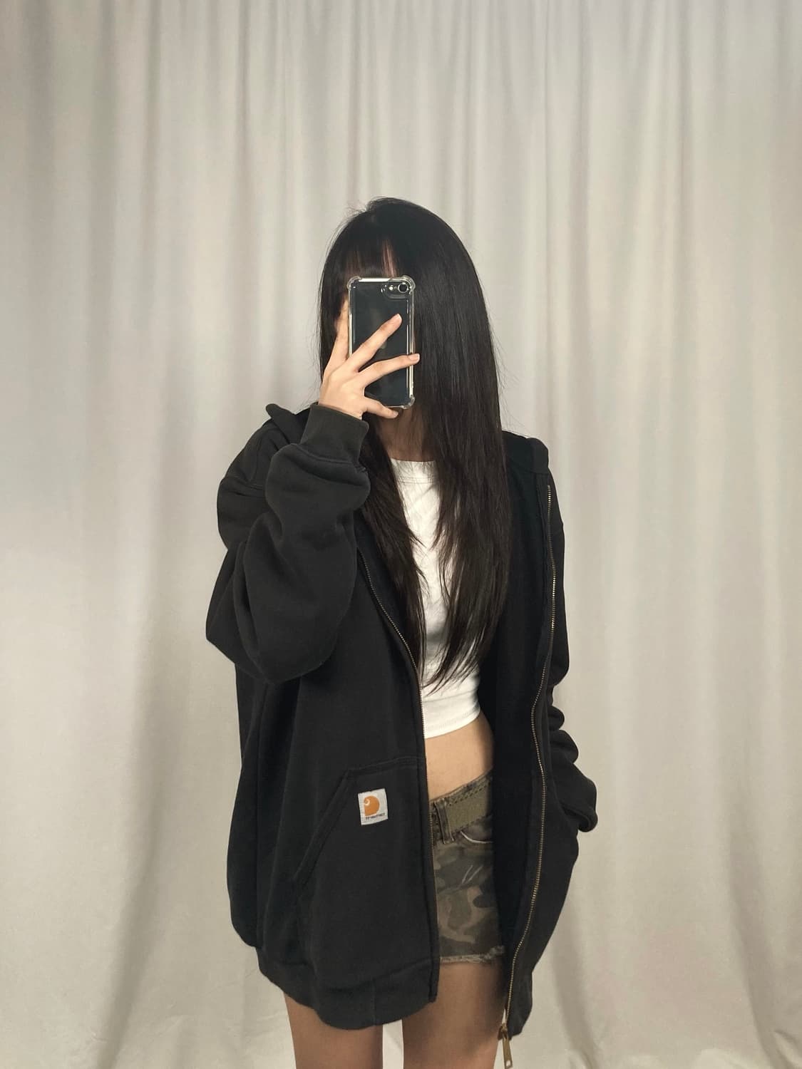 칼하트 레인디펜더 써멀 후드집업 상품이미지1