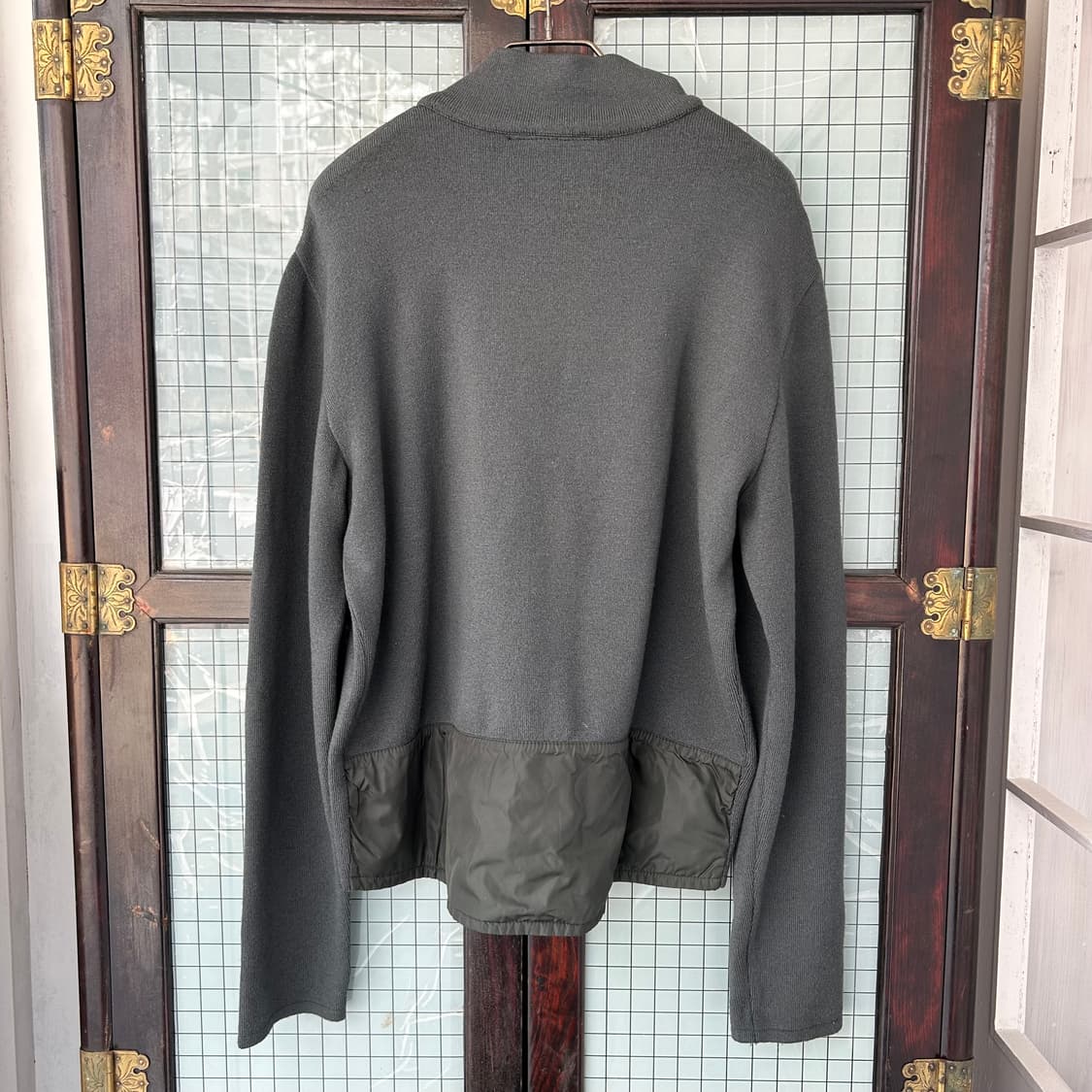 90s 프라다 스포츠 나일론 패치 니트 상품이미지6