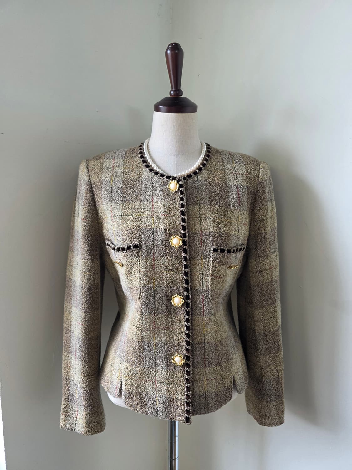 부클 트위드 자켓  상품이미지2