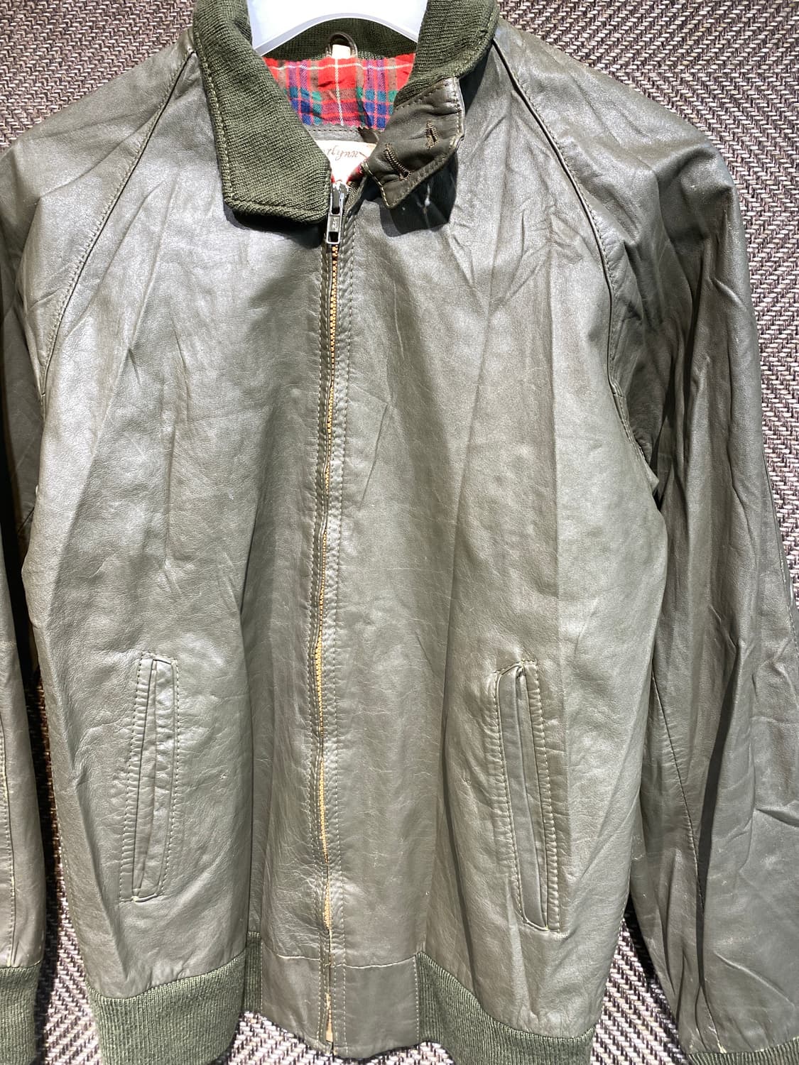 레더 해링턴자켓  상품이미지4