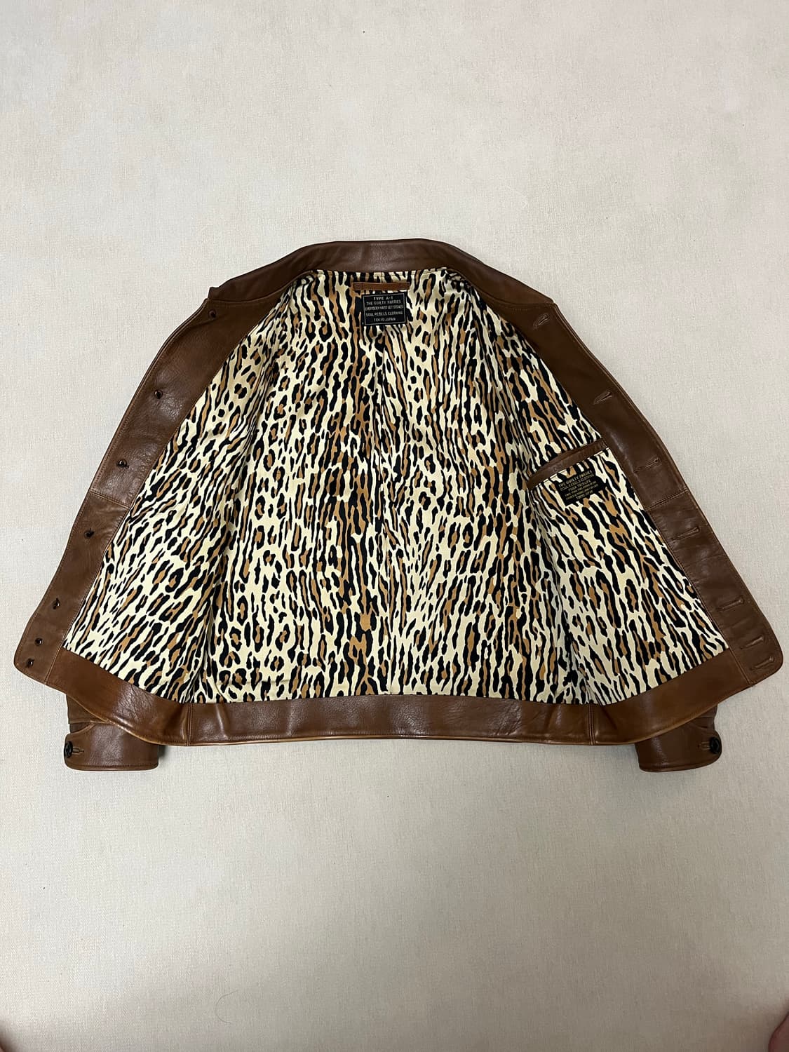 와코마리아 19FW 코삭자켓 카우하이드 브라운 L사이즈 상품이미지3