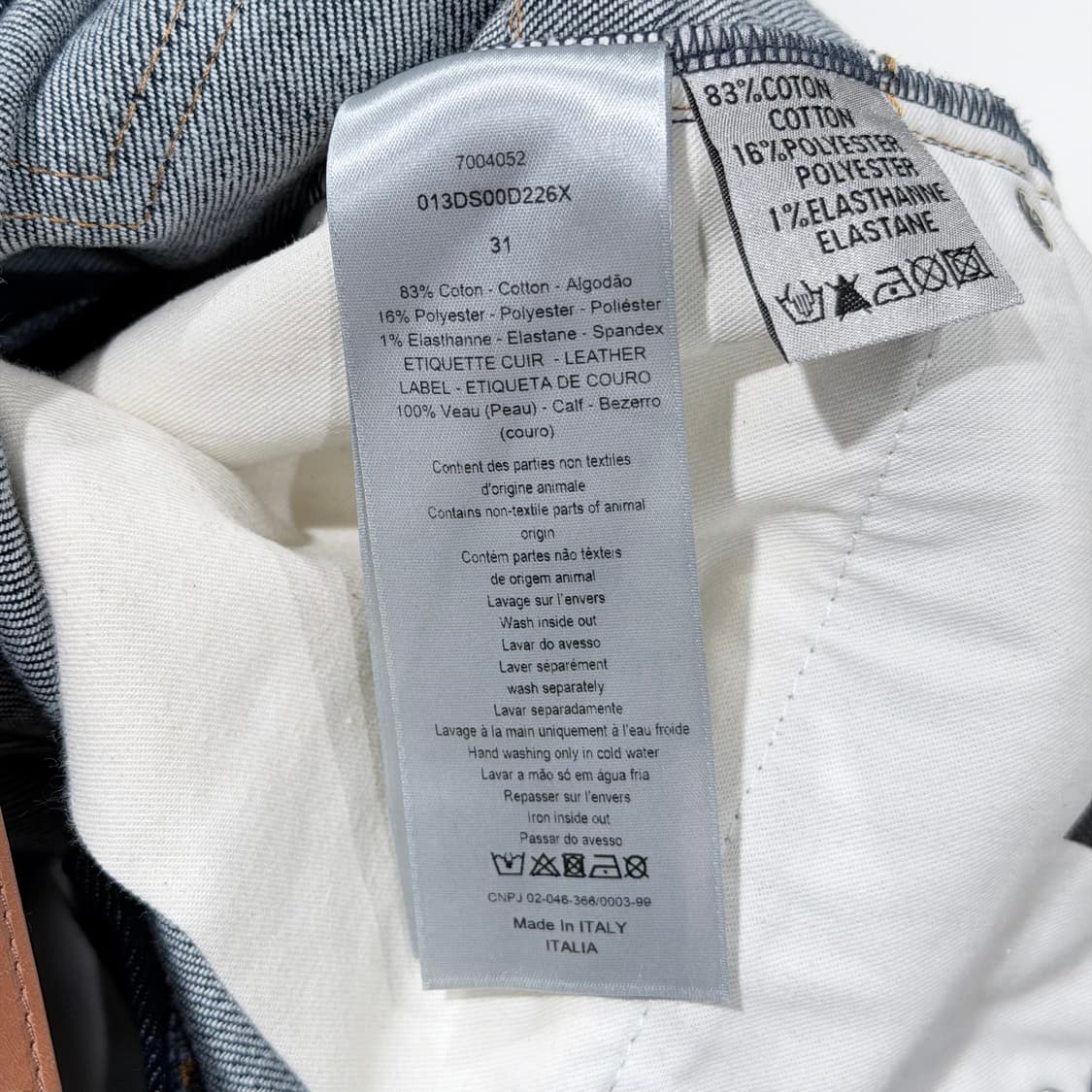 (S+/31) / 디올 오블리크 데님 청바지 상품이미지9