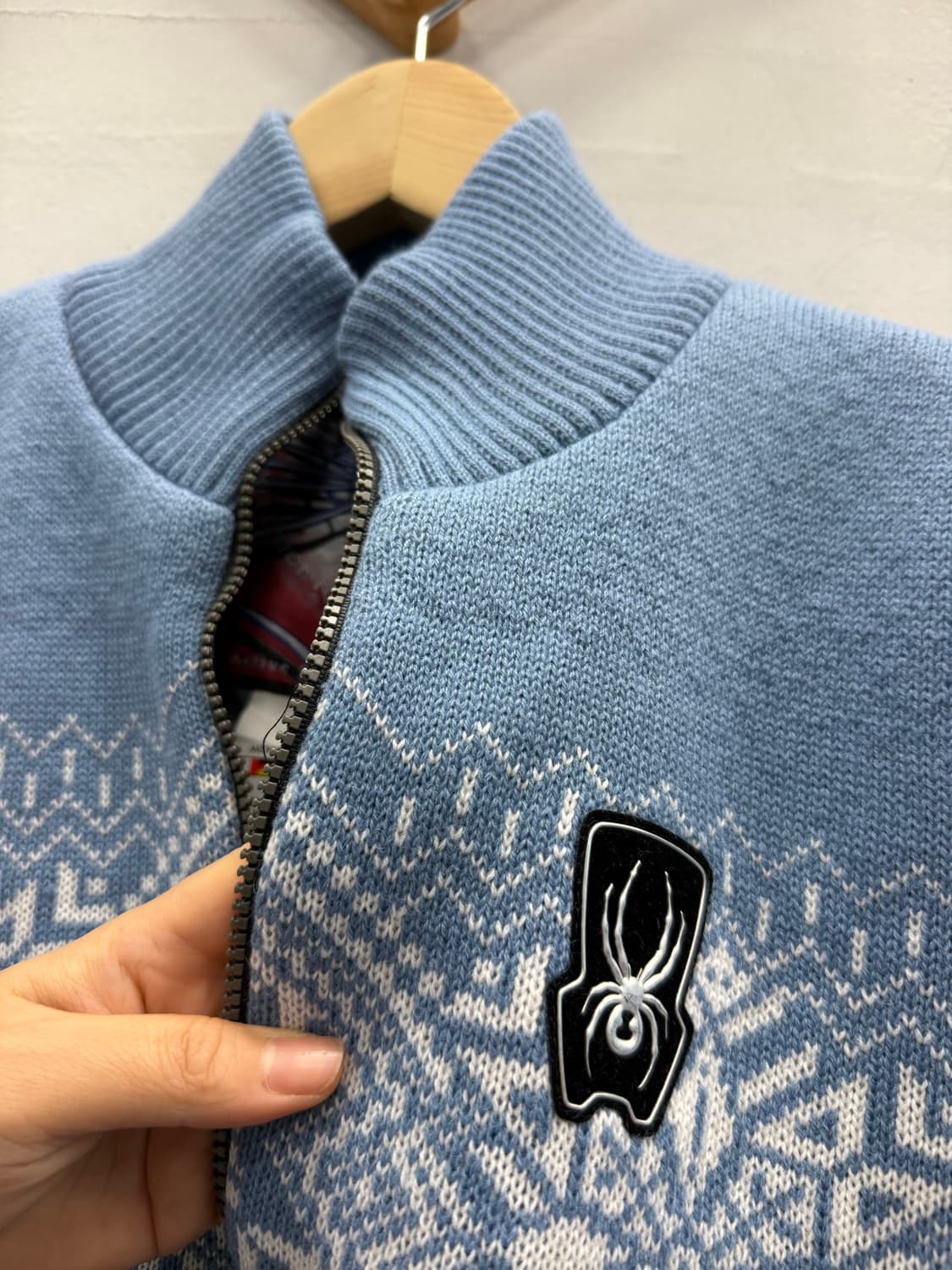 스파이더 노르딕 패턴 하프집업 L 100 상품이미지2