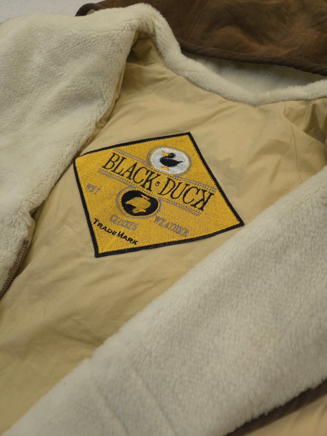 블랙덕 후드 패딩 자켓 베이지 브라운 상품이미지4