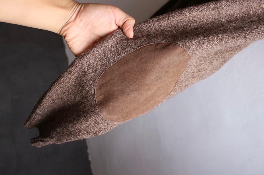 펜들턴 울 니트 폴로 스웨터 (엘보 레더 패치) XXL 상품이미지5