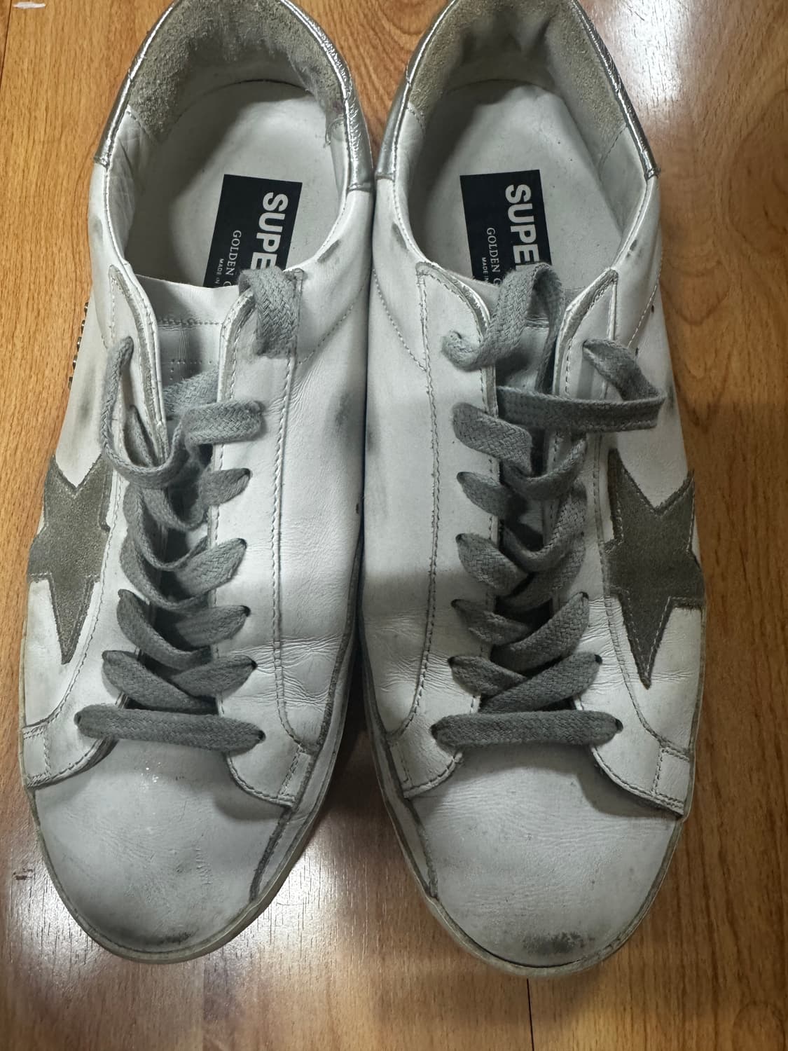 골든구스 슈퍼스타 화이트 실버탭 상품이미지3