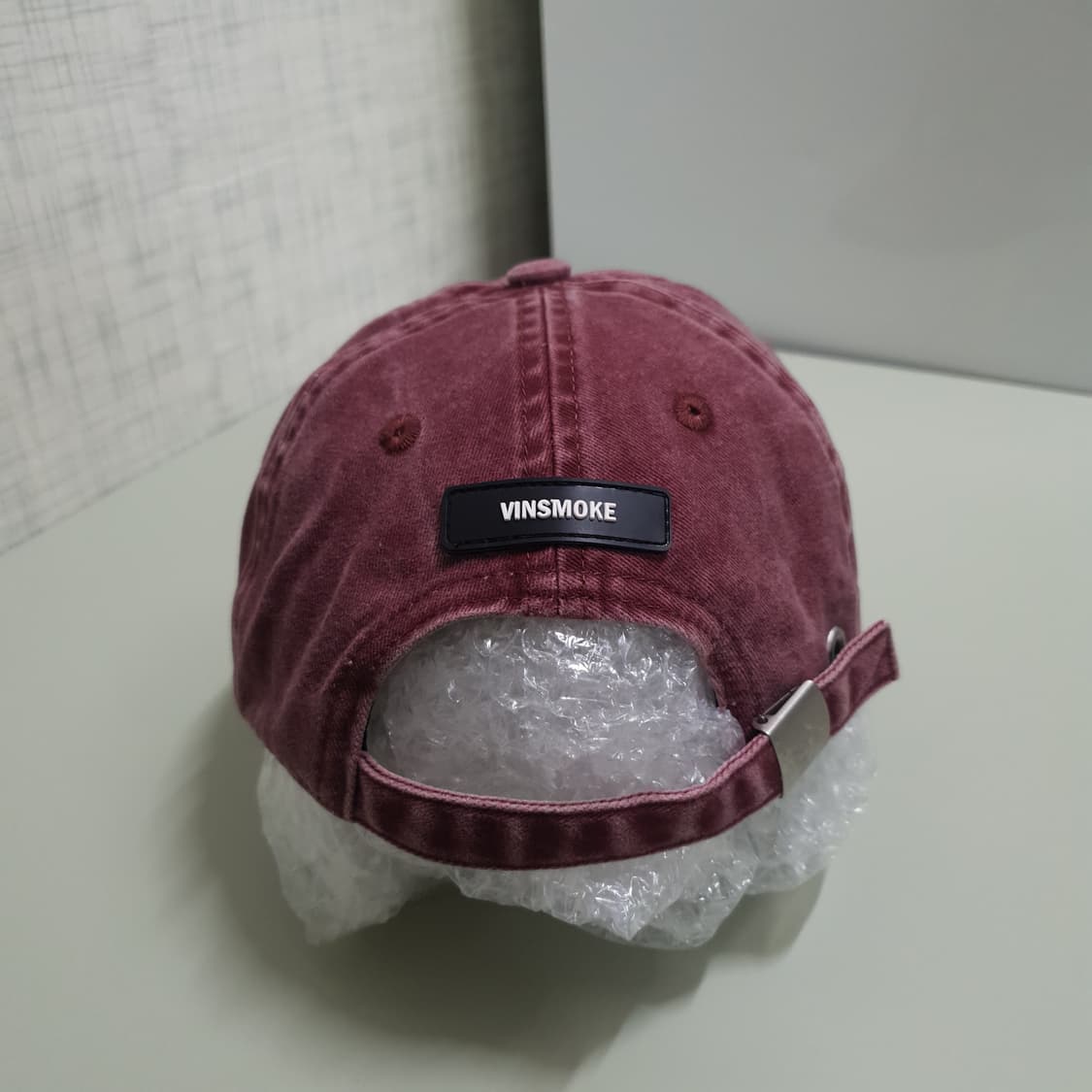 빈스모크 OV 워싱 볼캡 모자 버건디 희귀 상품이미지5