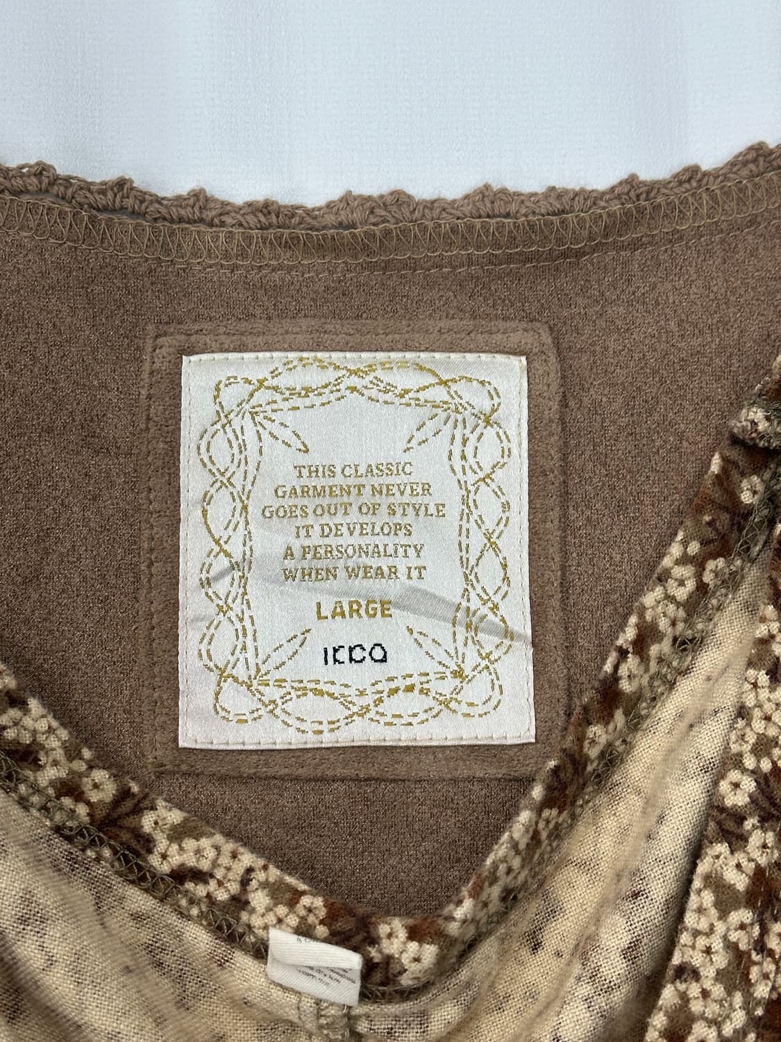 🪴모리걸 코튼 플라워 에스닉 코디세트🪴조끼 히피 레이스 라떼 그런지ㄹ 상품이미지5