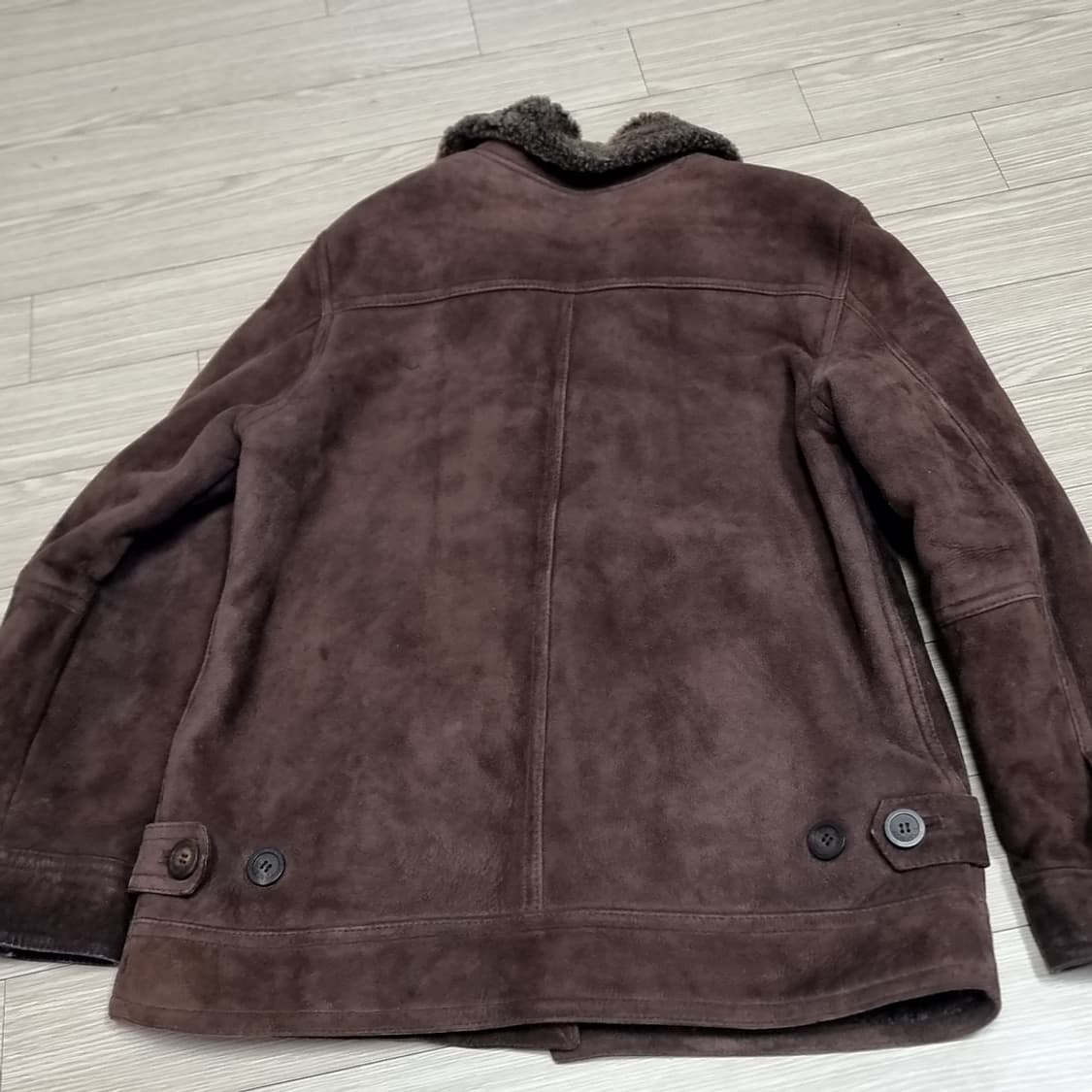 한국제 80~90년대 톰보이 양가죽 무스탕 트러커자켓(95-100) 상품이미지2
